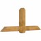 Ekena Millwork Eugene Rough Sawn Timber Gable Bracket, Western Red Cedar, 72"W x 30"H x 6"D x 6"F, 10/12 Pitch GBW072X30X0606EUG00RWR - alternate 3